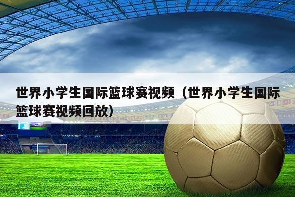 世界小学生国际篮球赛视频（世界小学生国际篮球赛视频回放）