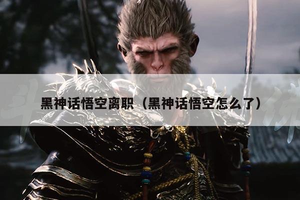 黑神话悟空离职（黑神话悟空怎么了）