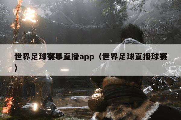 世界足球赛事直播app(世界足球直播球赛)